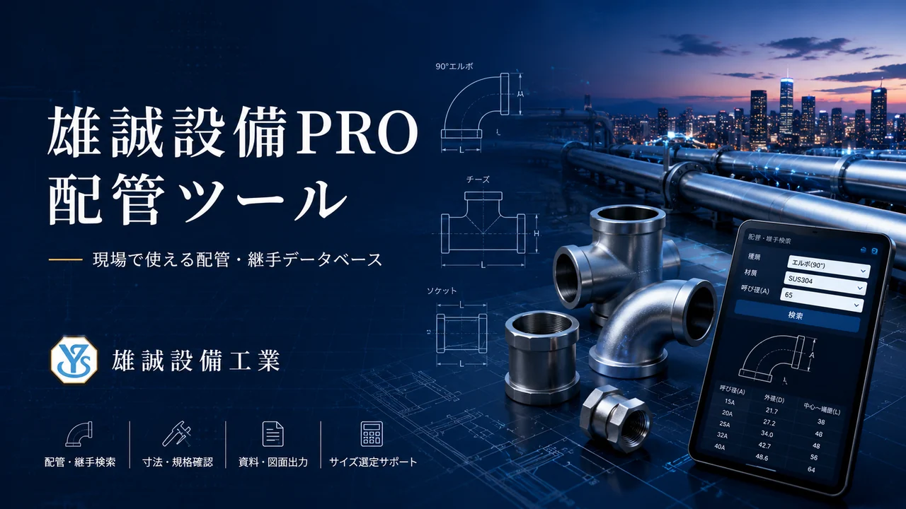 雄誠設備PRO 配管ツール 紹介画像