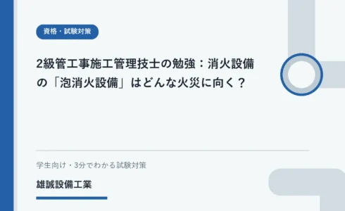 泡が引火性液体の表面を覆う原理を学習する設備学生のイメージ